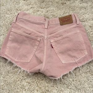 Levi's 501 Women's Light Pink Jean Shorts